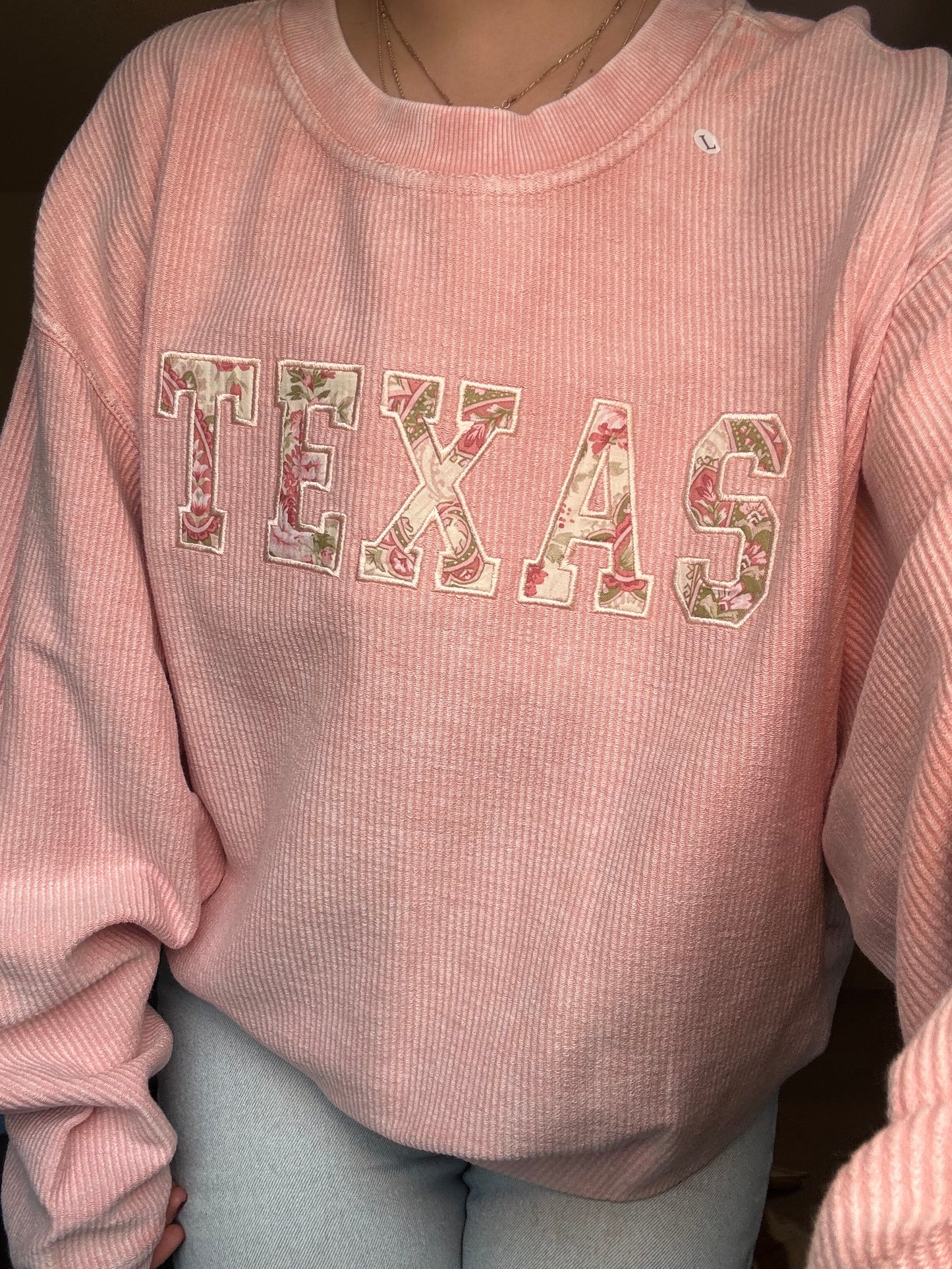 Texas courdory crewneck