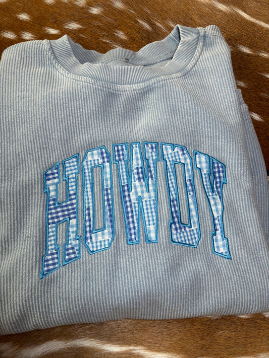 Howdy corduroy crewneck