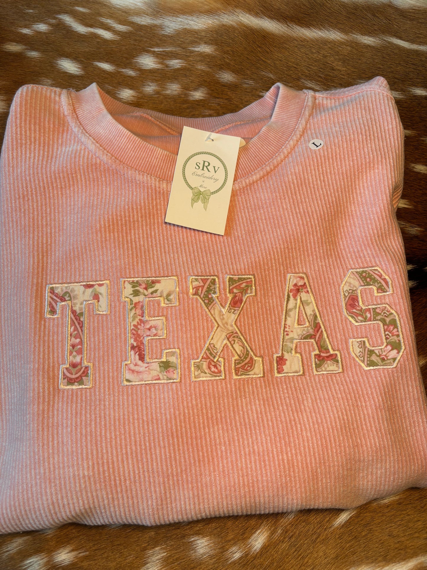 Texas courdory crewneck