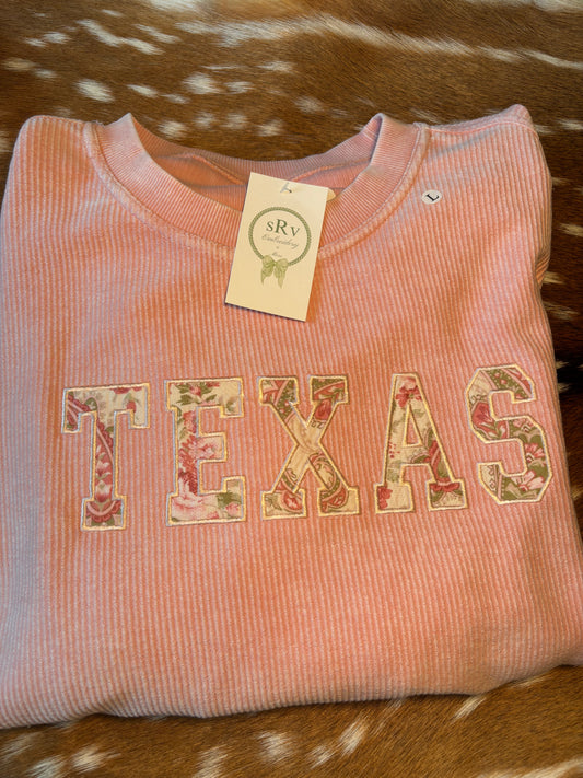 Texas courdory crewneck