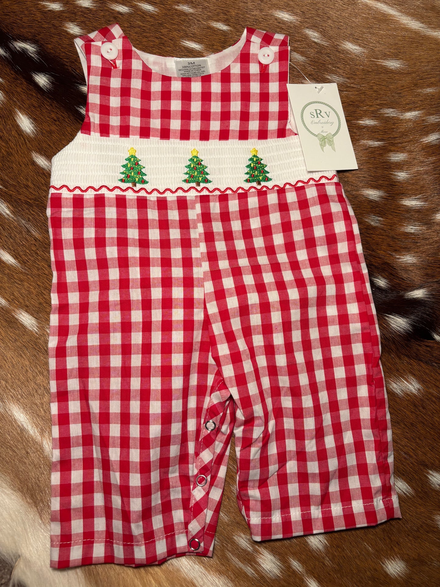 Christmas tree boy smock